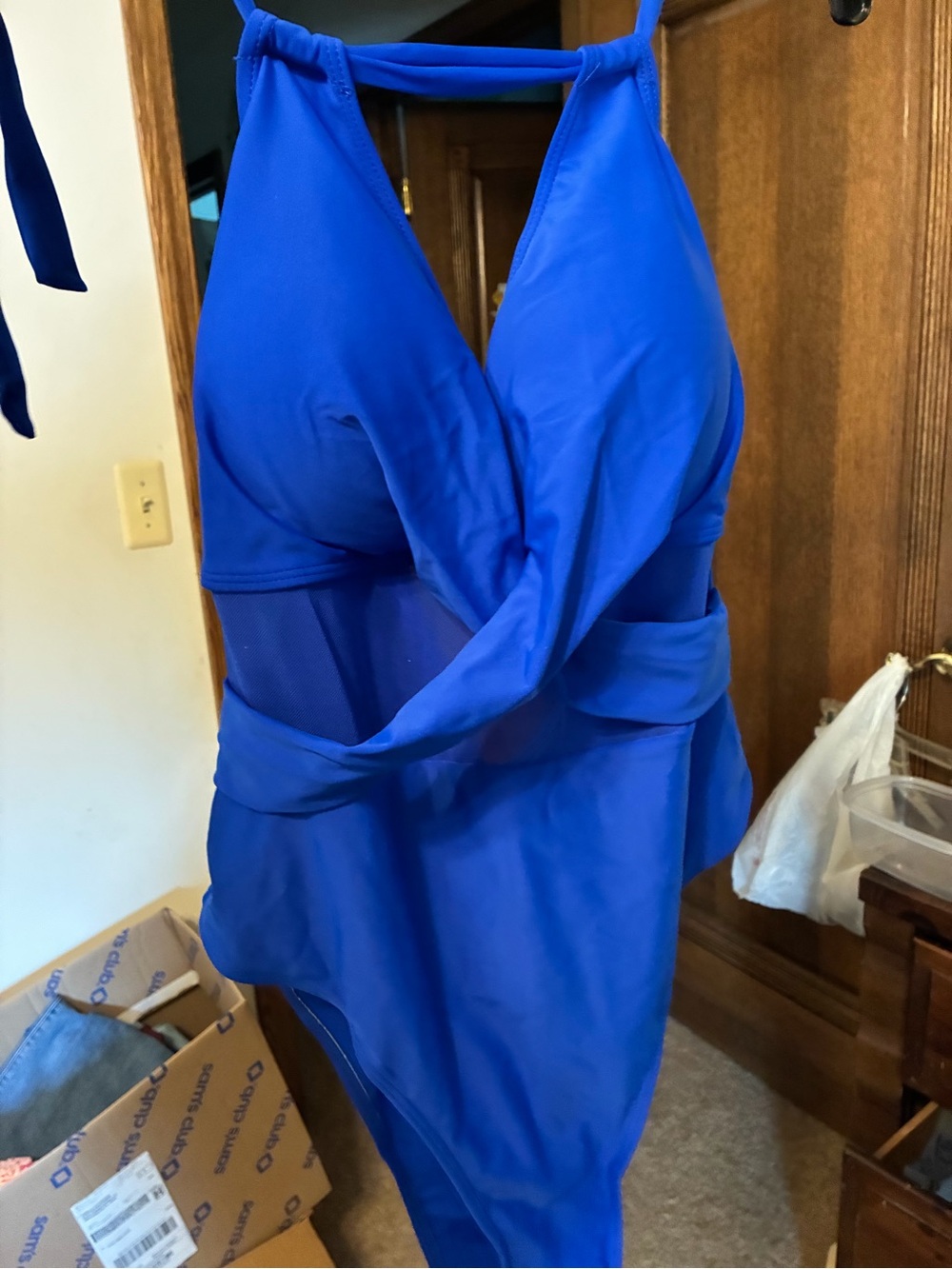 Classic Royal Blue One-Piece Swimsuit